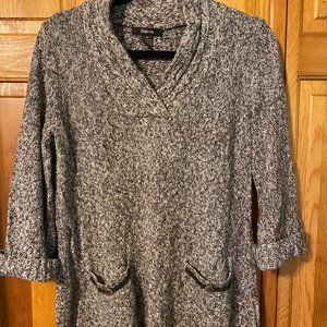 Super Soft Cowl Neck Swing Sweater